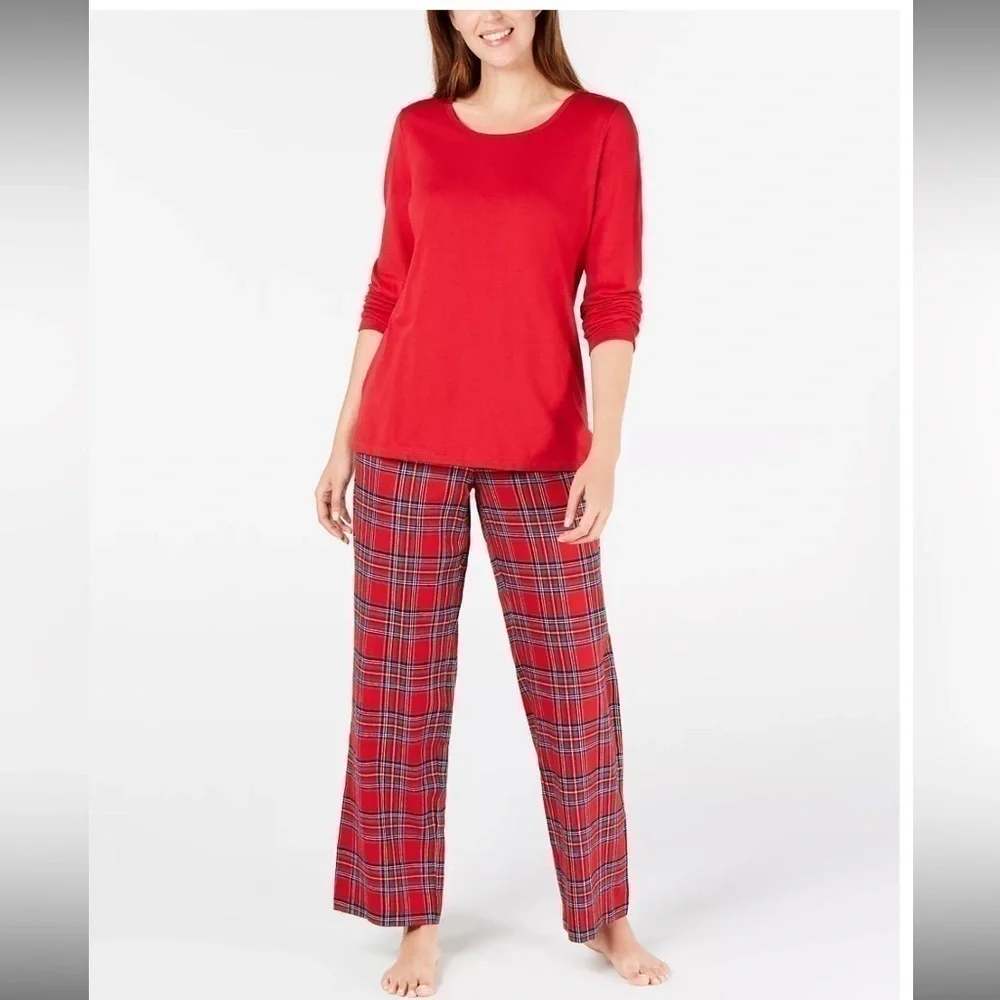 FAMILY PAJAMAS Matching Women's Mix It Brinkley Plaid Family Pajama Set size S